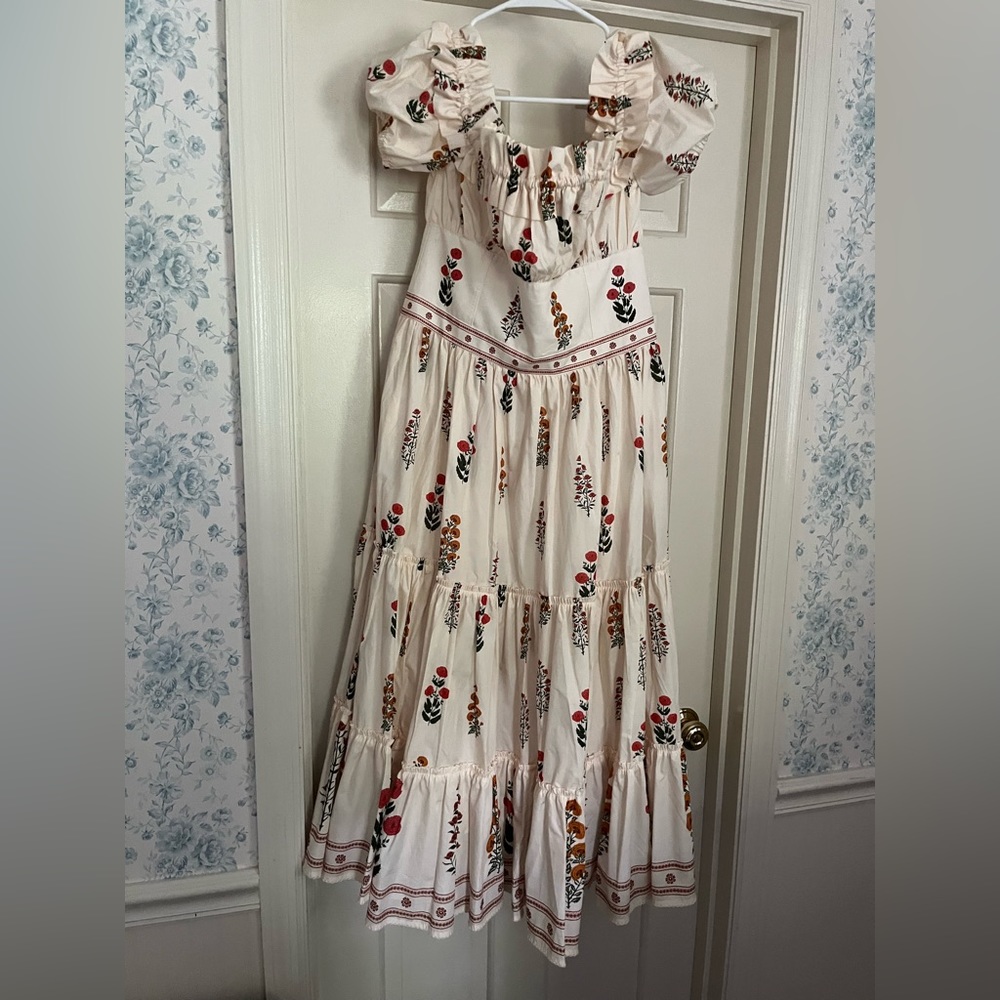 Agua by Agua Bendita Dahlia banana dress, XL, rare NWT